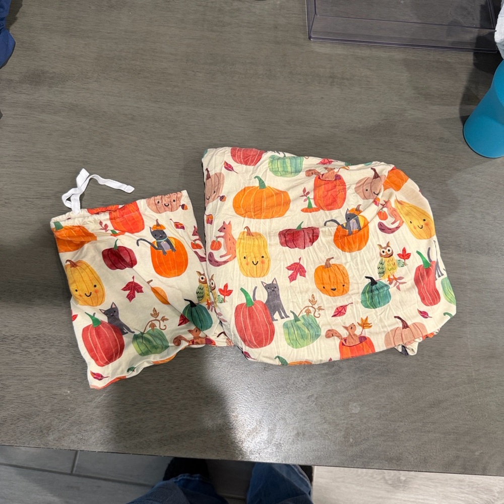 Little Sleepies - Pumpkin Pals Fitted Crib Sheet